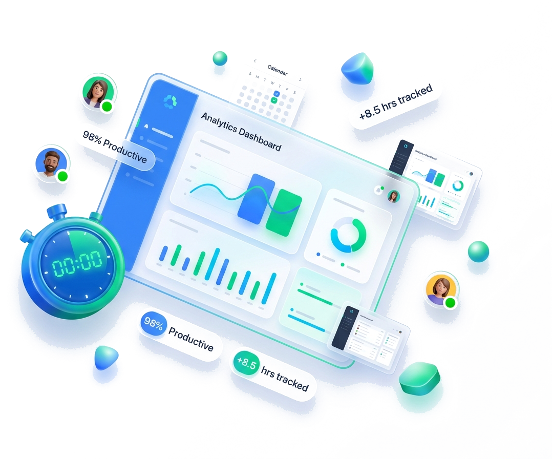 Tracknesty Employee Monitoring Software & Productivity Dashboard