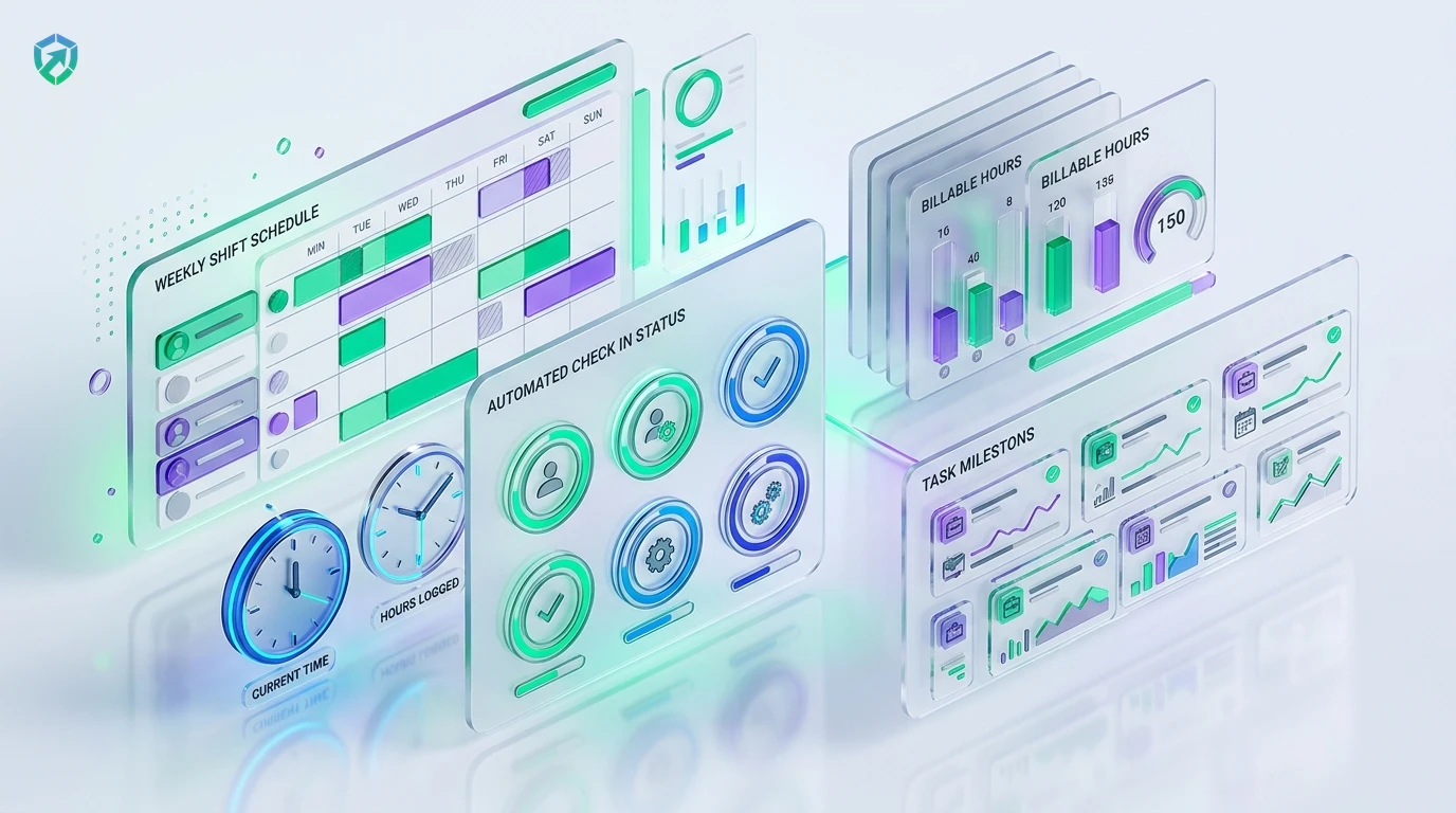 Tracknesty 24/7 BPO Rotational Shift Scheduling and Attendance Dashboard